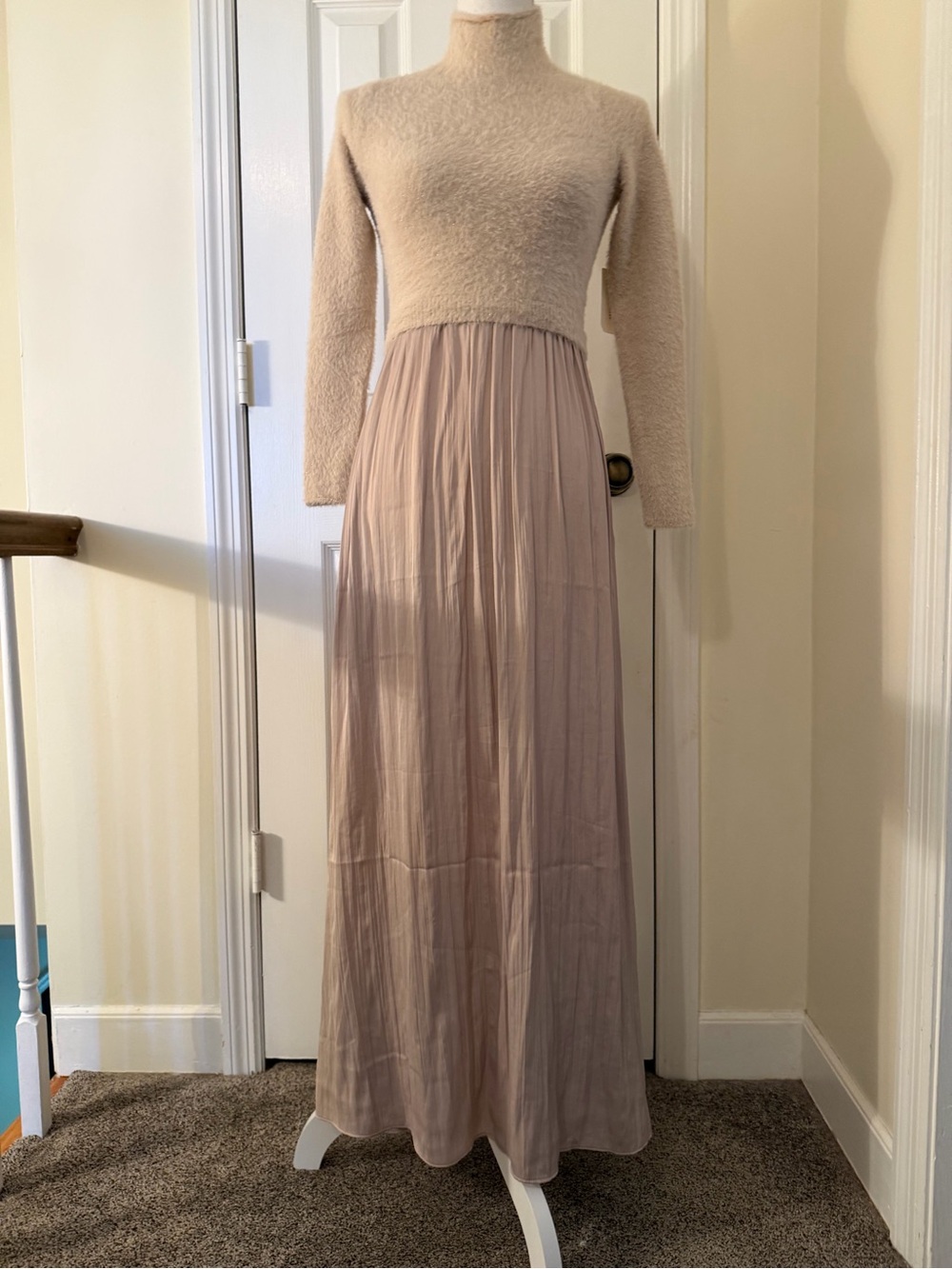 Anthropologie The Thea Long Sleeve Eyelash Twofer Sweater Dress NWT! - Picture 3 of 14